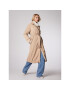 Simple Пухено яке PLD515-02 Бежов Slim Fit - Pepit.bg
