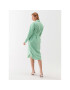 Simple Рокля тип риза SUD011 Зелен Regular Fit - Pepit.bg