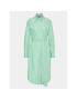 Simple Рокля тип риза SUD011 Зелен Regular Fit - Pepit.bg