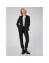 Simple Текстилни панталони SPD506-02 Черен Slim Fit - Pepit.bg