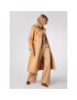 Simple Тренч PLD002 Кафяв Regular Fit - Pepit.bg