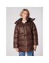 Simple Зимно яке KUD500-01 Кафяв Oversize - Pepit.bg