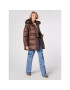 Simple Зимно яке KUD500-01 Кафяв Oversize - Pepit.bg