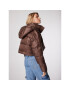 Simple Зимно яке KUD500-01 Кафяв Oversize - Pepit.bg