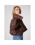 Simple Зимно яке KUD500-01 Кафяв Oversize - Pepit.bg