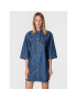 Sisley Дънкова рокля 4FU6LV023 Син Regular Fit - Pepit.bg