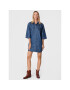 Sisley Дънкова рокля 4FU6LV023 Син Regular Fit - Pepit.bg