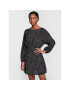Sisley Ежедневна рокля 4LRELV02J Черен Regular Fit - Pepit.bg