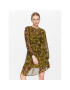 Sisley Ежедневна рокля 4W7XLV036 Зелен Regular Fit - Pepit.bg