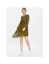 Sisley Ежедневна рокля 4W7XLV036 Зелен Regular Fit - Pepit.bg