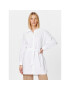 Sisley Ежедневна рокля 4WMELV03G Бял Regular Fit - Pepit.bg