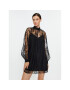 Sisley Коктейлна рокля 4FBYLV048 Черен Regular Fit - Pepit.bg