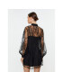 Sisley Коктейлна рокля 4FBYLV048 Черен Regular Fit - Pepit.bg