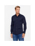 Sisley Риза 5CNX5QL19 Тъмносин Slim Fit - Pepit.bg