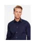 Sisley Риза 5CNX5QL19 Тъмносин Slim Fit - Pepit.bg