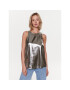 Sisley топ 5UGWLH00R Сребрист Regular Fit - Pepit.bg