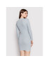 Sixth June Плетена рокля 12191 Син Slim Fit - Pepit.bg