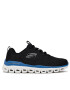 Skechers Обувки Fasten Up 232136/BKBL Черен - Pepit.bg