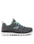 Skechers Обувки Twisted Fortune 12614/BKTQ Сив - Pepit.bg