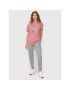 Skechers Тишърт Diamond Magnolia Outline Everybody WTS354 Розов Relaxed Fit - Pepit.bg