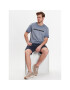Skechers Тишърт Diamond Wash Heritage M02TS76 Син Regular Fit - Pepit.bg