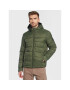 Solid Пухено яке Cole 21107081 Зелен Regular Fit - Pepit.bg