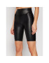 SPANX Кожени шорти Faux Leather Bike 50173R Черен Slim Fit - Pepit.bg