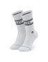 Stance Комплект 3 чифта дълги чорапи мъжки Basic 3 Pack Crew A556D20SRO Бял - Pepit.bg