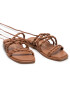 Stuart Weitzman Сандали Calypso Lace-Up S0998 Кафяв - Pepit.bg