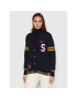 Superdry Кардиган Collegiate W6110323A Тъмносин Relaxed Fit - Pepit.bg