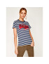 Superdry Тишърт Satin Stripe Entry W1010037B Цветен Regular Fit - Pepit.bg