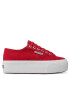 Superga Гуменки 2790 Paltform S9111LW Червен - Pepit.bg