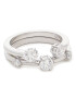 Swarovski Комплект 2 пръстена Constella Ring 5640960 Сребрист - Pepit.bg