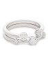 Swarovski Комплект 2 пръстена Constella Ring 5640962 Сребрист - Pepit.bg
