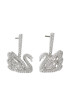Swarovski Обици DANCING SWAN 5514420 Сребрист - Pepit.bg