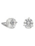 Swarovski Обици Solitaire Pe Stud 1800046 Сребрист - Pepit.bg