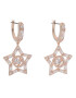 Swarovski Обици Stella 5617769 Розов - Pepit.bg