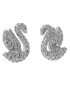 Swarovski Обици Iconic Swan 5647873 Сребрист - Pepit.bg