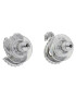 Swarovski Обици Iconic Swan 5647873 Сребрист - Pepit.bg