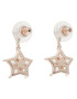 Swarovski Обици Stella 5645466 Розов - Pepit.bg