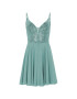 Swing Коктейлна рокля 5AE19300 Зелен Regular Fit - Pepit.bg