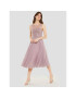 Swing Коктейлна рокля 5AF09900 Розов Regular Fit - Pepit.bg