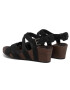 Teva Сандали Mahonia Wedge Cross Strap 1106860 Черен - Pepit.bg