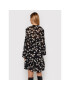 The Kooples Ежедневна рокля Naive Flowers FROB23162K Черен Regular Fit - Pepit.bg