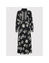 The Kooples Рокля тип риза Orchid Scarf FROB24116K Черен Regular Fit - Pepit.bg