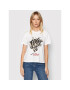 The Kooples Тишърт Rock Screen Print FTSC24012K Бял Regular Fit - Pepit.bg