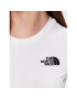 The North Face Тишърт NF0A55AO Бял Cropped Fit - Pepit.bg