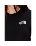 The North Face Тишърт NF0A55AO Черен Cropped Fit - Pepit.bg