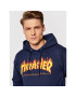 Thrasher Суитшърт Flame Тъмносин Regular Fit - Pepit.bg