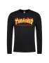 Thrasher Тениска с дълъг ръкав Flame Черен Regular Fit - Pepit.bg